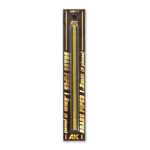[AK9111] Building material - BRASS PIPES 1,2mm, 5 units