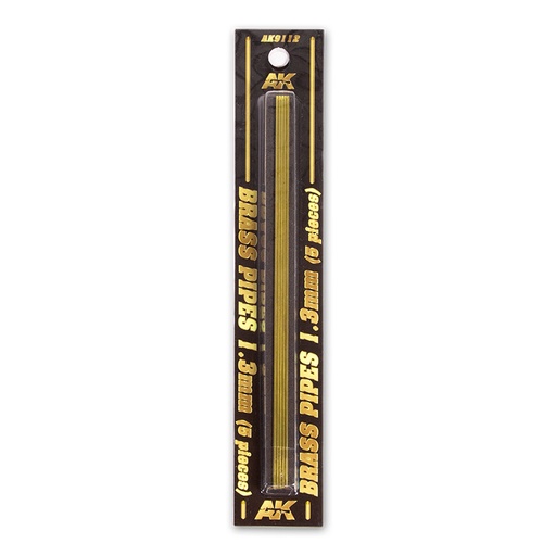 [AK9112] Building material - BRASS PIPES 1,3mm, 5 units