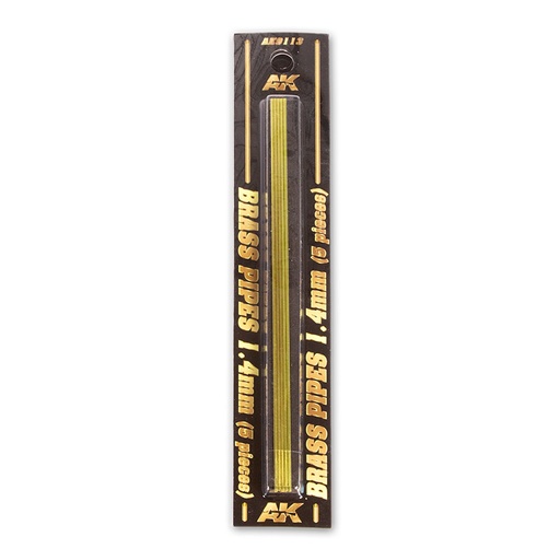 [AK9113] Building material - BRASS PIPES 1,4mm, 5 units