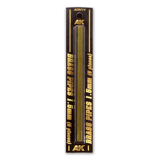 [AK9114] Building material - BRASS PIPES 1,5mm, 5 units