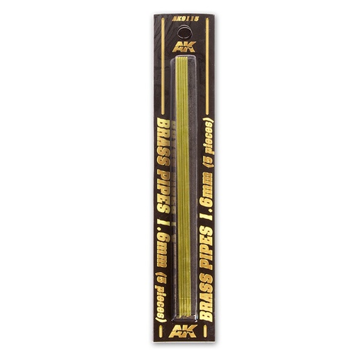 [AK9115] Building material - BRASS PIPES 1,6mm, 5 units