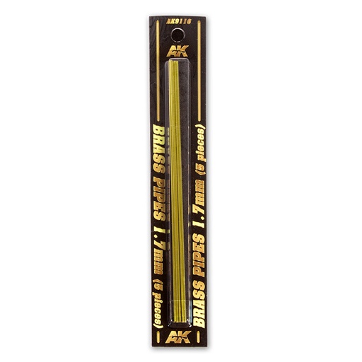 [AK9116] Building material - BRASS PIPES 1,7mm, 5 units