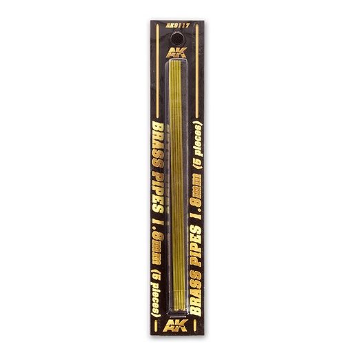 [AK9117] Building material - BRASS PIPES 1,8mm, 5 units