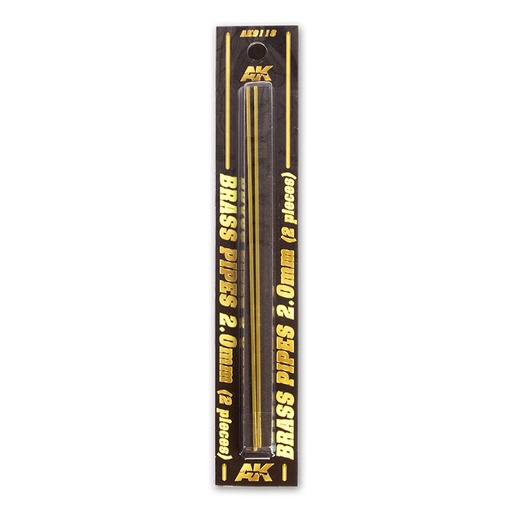[AK9118] Building material - BRASS PIPES 2,0mm, 2 units