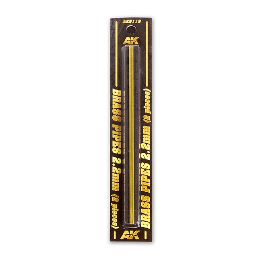 [AK9119] Building material - BRASS PIPES 2,2mm, 2 units