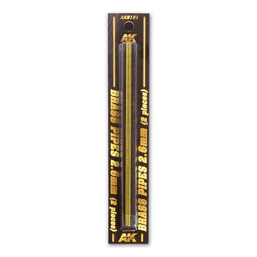 [AK9121] Building material - BRASS PIPES 2,6mm, 2 units