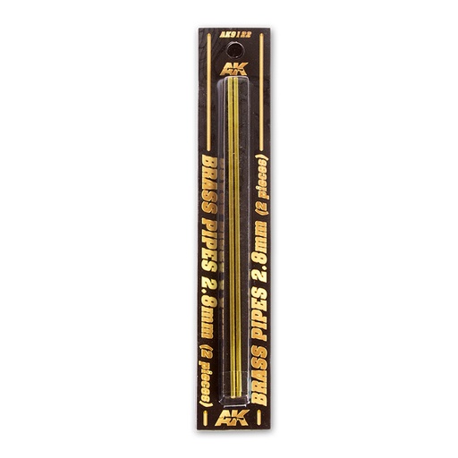 [AK9122] Building material - BRASS PIPES 2,8mm, 2 units