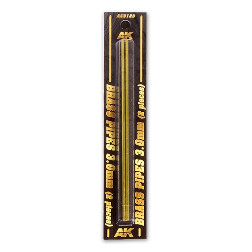 [AK9123] Building material - BRASS PIPES 3,0mm, 2 units
