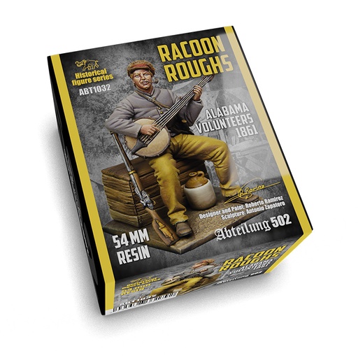 [ABT1032] Bust - Racoon Roughs (Alabama Volunteers 1861) 54mm