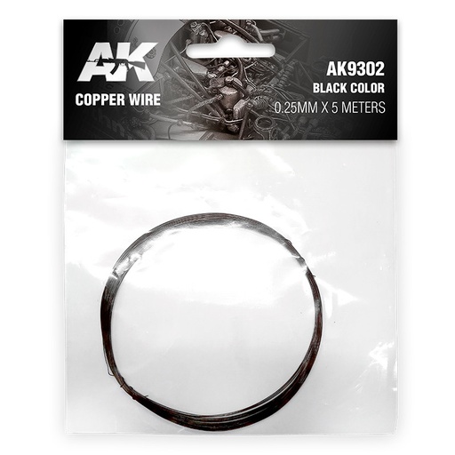 [AK9302] Copper wire - Copper Wire 0.25mm x 5 meters BLACK COLOR