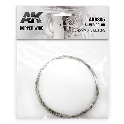 [AK9305] Copper wire - Copper Wire 0.45mm x 5 meters SILVER COLOR