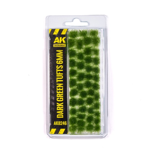 [AK8246] Dark Green Tufts 6mm