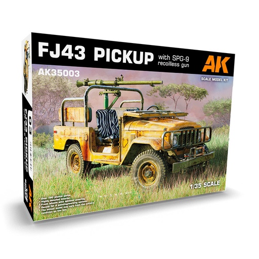 [AK35003] FJ43 Pickup with SPG-9.  RECOILLESS GUN