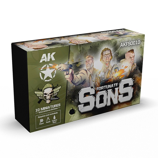 [AKFS0010] FORTUNATE SONS 101st Airborne Division (10 Miniatures)
