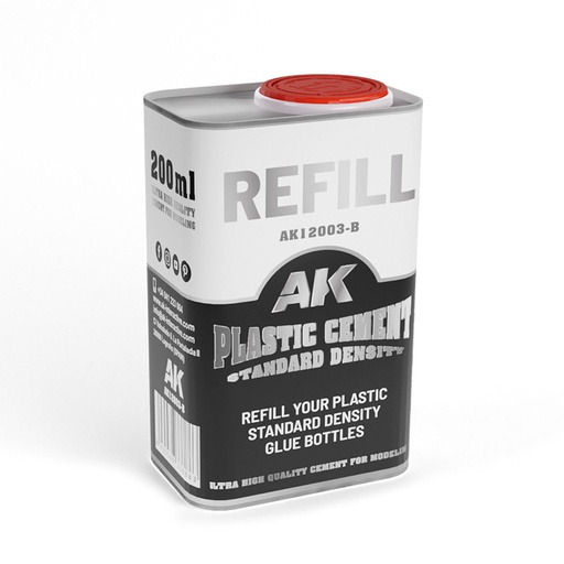 [AK12003-B] Glues & Cement - REFILLPLASTIC CEMENT STANDARD DENSITY