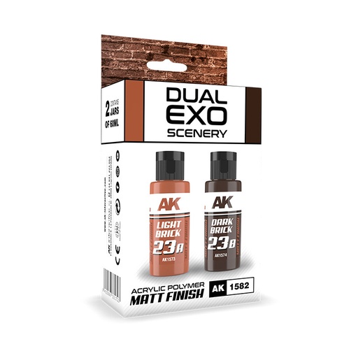 [AK1582] Light Brick & Dark Brick Dual Exo Set