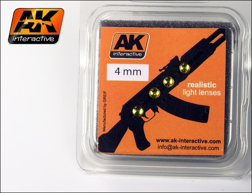 [AK217] Light Lenses - AMBER 4mm