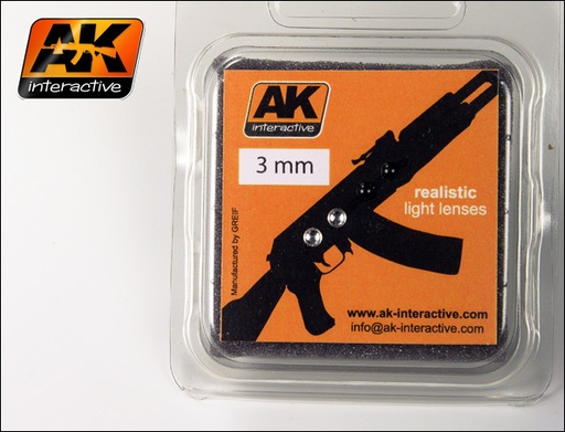 [AK221] Light Lenses - BLACK & WHITE 3mm