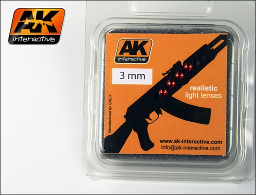 [AK213] Light Lenses - RED 3mm