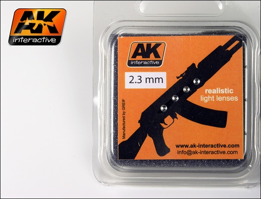 [AK209] Light Lenses - WHITE 2,3mm
