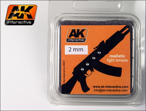 [AK206] Light Lenses - WHITE 2mm