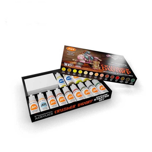 [AK11769] Paint set - WARGAME STARTER SET - CRUSHER DWARF