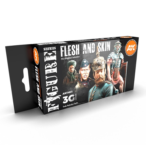[AK11621] Paints set - FLESH AND SKIN COLORS 3G