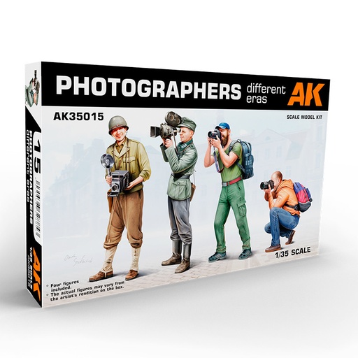 [AK35015] Photographers (DIFFERENT ERAS) 1/35.
