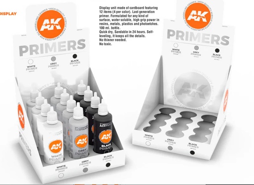 [AK11244] Primer - PRIMERS DISSPLAY (3 ref x 4 units) 3Ş Generación