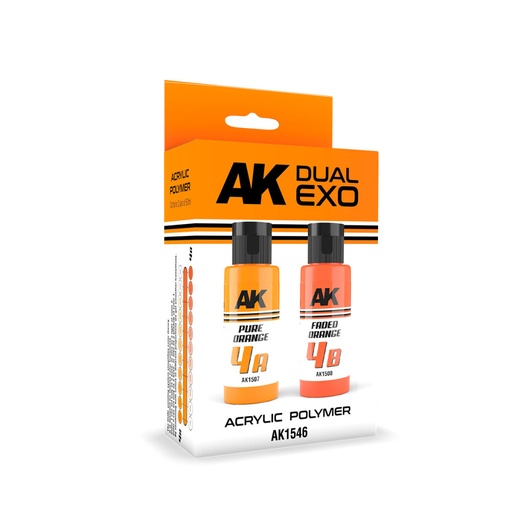 [AK1546] Pure Orange & Faded Orange Dual Exo Set