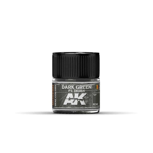[RC342] Real Color Paint - Dark Green FS 34064 - 10ml