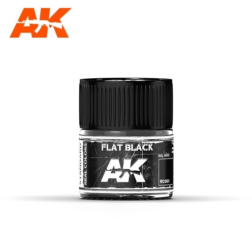 [RC001] Real Color Paint - Flat Black 10ml