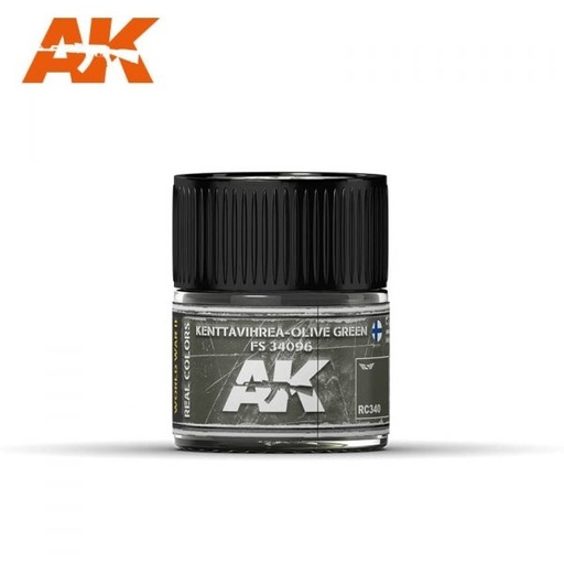 [RC340] Real Color Paint - Kenttävihreä – Olive Green FS 34096  10ml