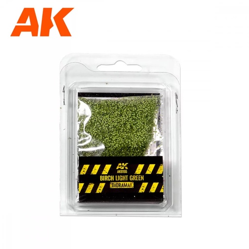 [AK8155] Realistic leaves - BIRCH LIGHT GREEN LEAVES - 28 mm. 1/72 (Bag 7 gr.)