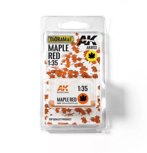 [AK8113] Realistic leaves - MAPLE RED 1:35 (High Quality)