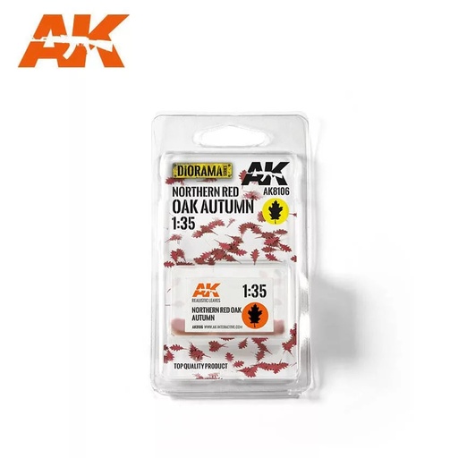 [AK8106] Realistic leaves - NORTHERN RED OAK AUTUMN 1:35 (High Quality)