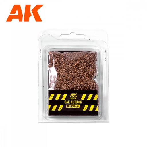 [AK8158] Realistic leaves - OAK AUTUMN LEAVES - 28 mm. 1/72 (Bag 7 gr.)