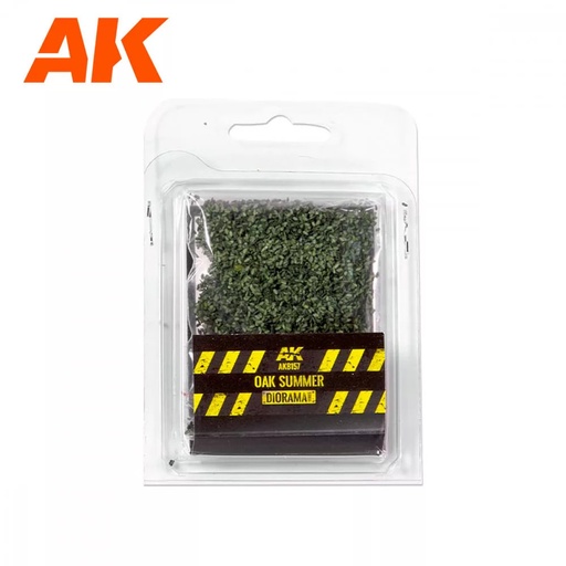 [AK8157] Realistic leaves - OAK SUMMER LEAVES  - 28 mm. 1/72 (Bag 7 gr.)