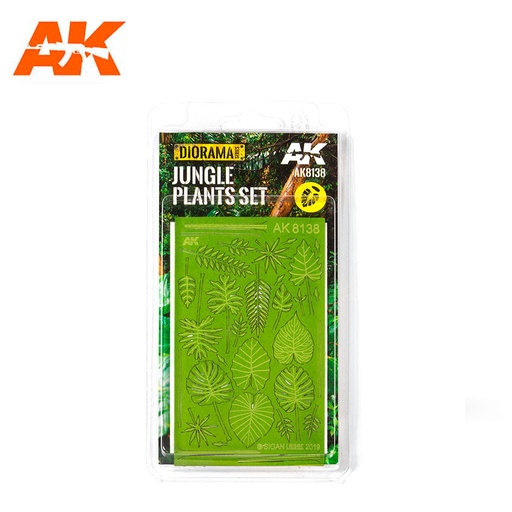 [AK8138] Realistic plants - JUNGLE PLANTS SET