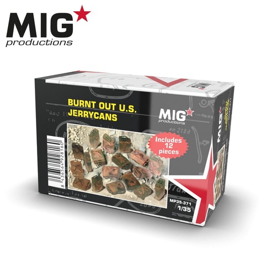 [MP35-371] Resins - BURNT OUT U.S. JERRYCANS 1:35