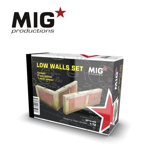[MP72-409] Resins - LOW WALLS SET 1:72