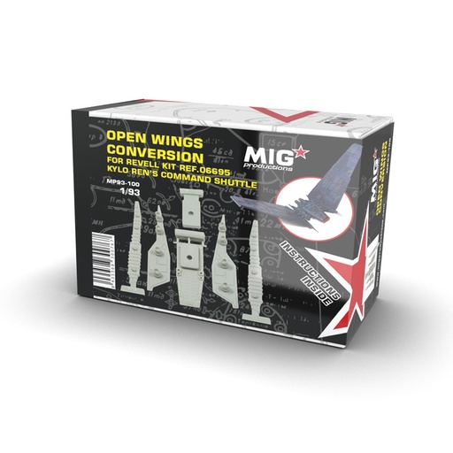 [MP93-100] Resins - OPEN WINGS CONVERSION FOR KYLO REN'S