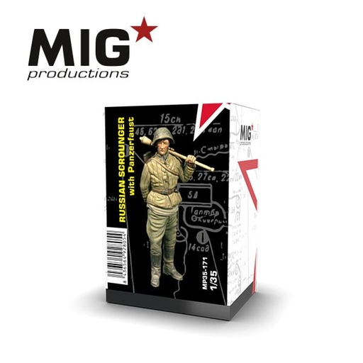 [MP35-171] Resins - RUSSIAN SCROUNGER WITH PANZERFAUST 1:35