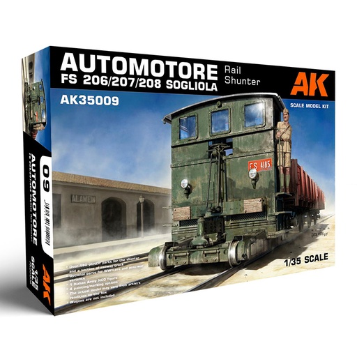 [AK35009] Scale Models - AUTOMOTORE FS 206/207/208 SOGLIOLA RAIL SHUNTER 1/35