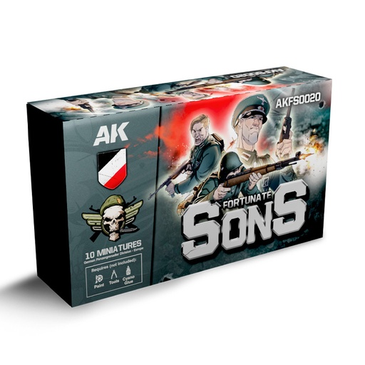 [AKFS0020] Scale Models - Fortunate Sons Panzergrenadier Division (10 Miniatures)