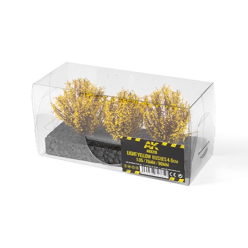 [AK8218] Shrubs & Bushes - LIGHT YELLOW BUSHES 4-6CM