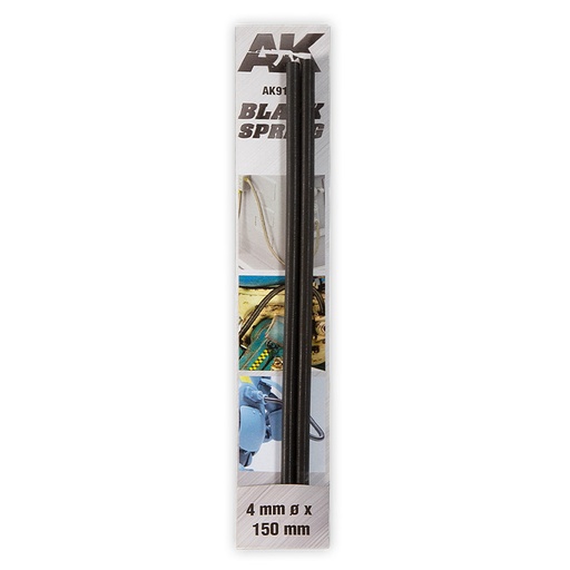 [AK9187] Springs - BLACK SPRING 4mm
