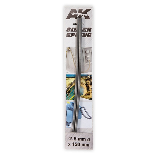 [AK9190] Springs - SILVER SPRING 2,5mm