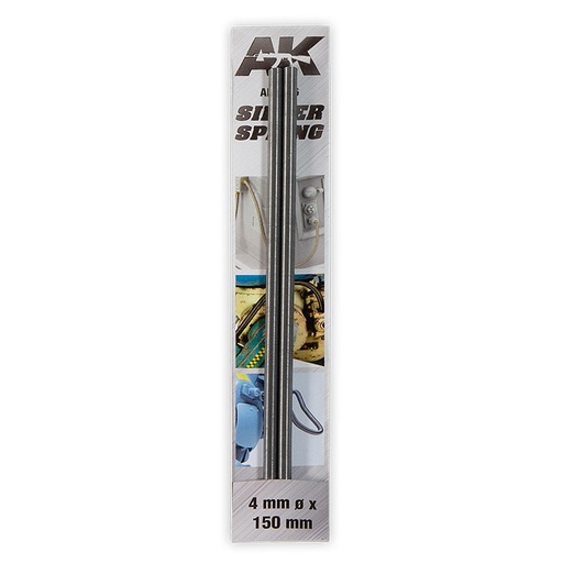 [AK9186] Springs - SILVER SPRING 4mm