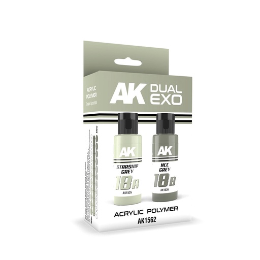 [AK1562] Starship Grey & Ncc Grey  Dual Exo Set